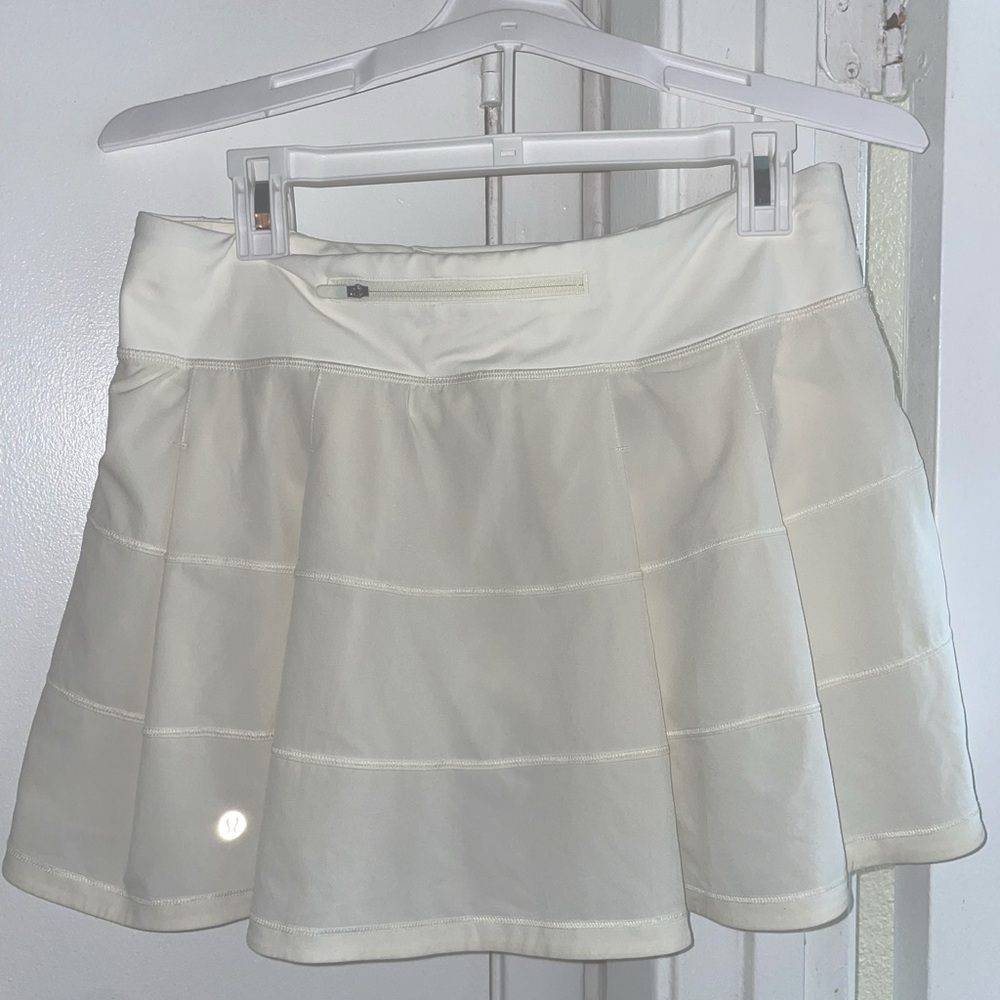 Lululemon Pace Rival Skirt Long - off white size 8